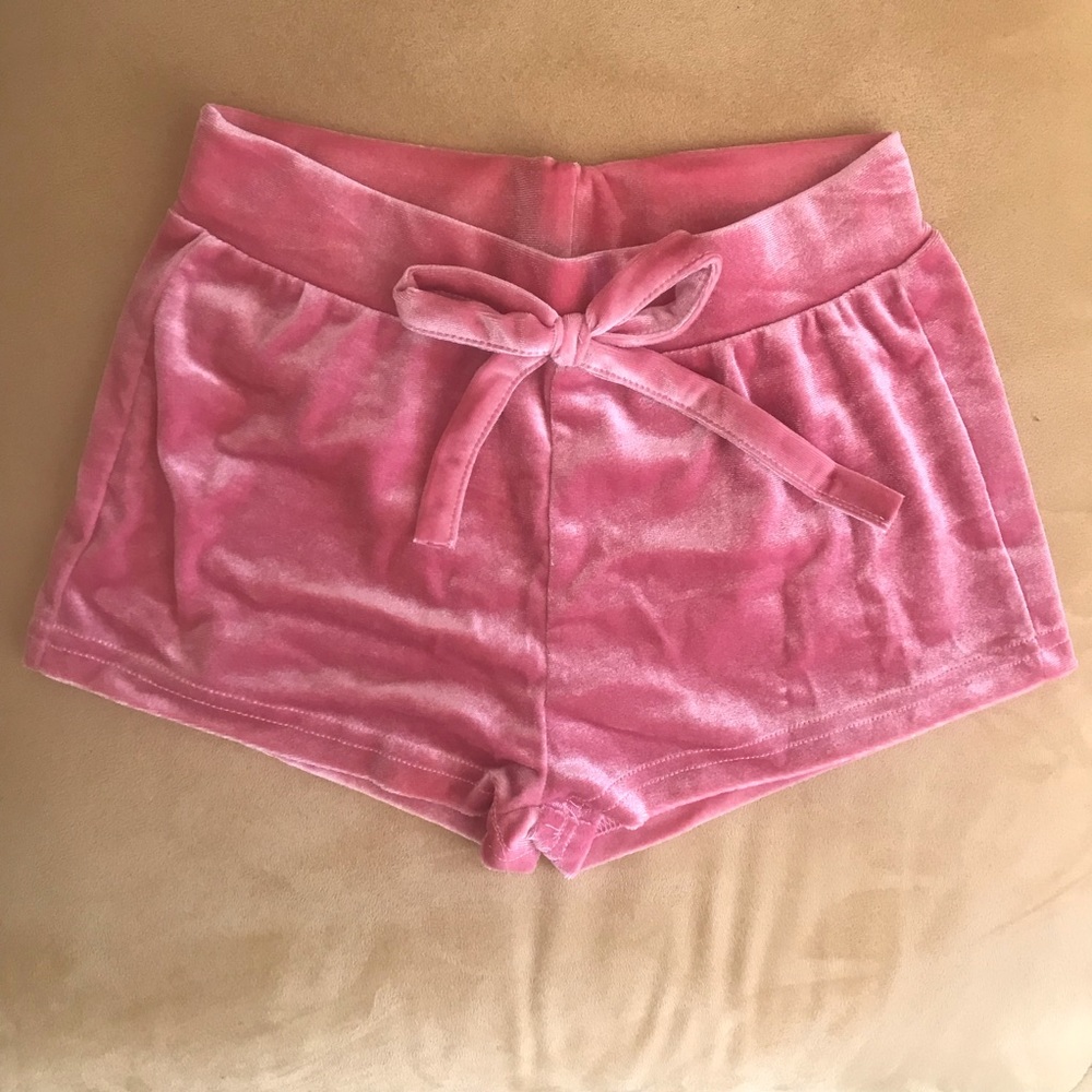 Pink Velvet shorts